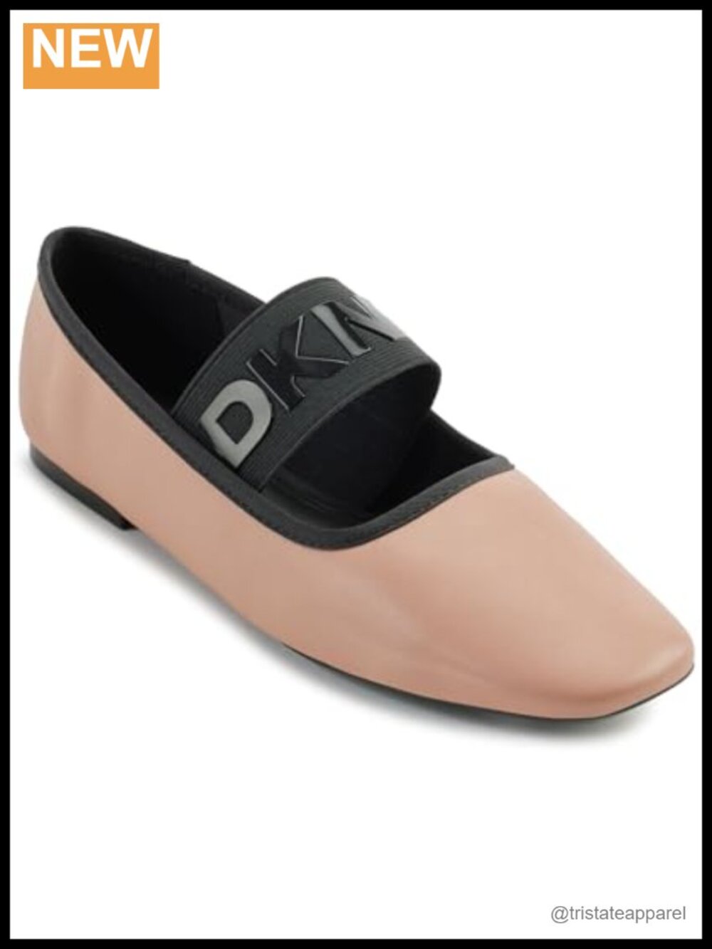 DKNY Dace Square Toe Ballet Flat Faux Leather Casual Women's Shoes